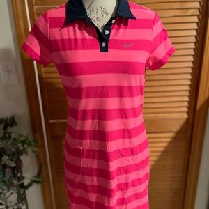 Nike Golf Dri-fit Striped Short Sleeved Golf Attire Dress